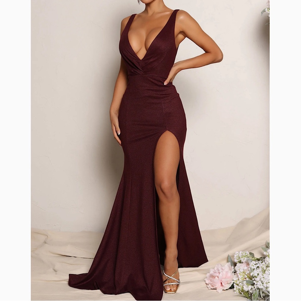 Milana Maxi Dress - Burgundy